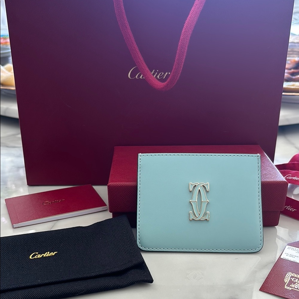 Cartier Light Blue Card Holder